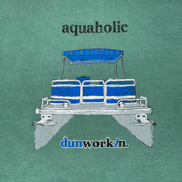 Aquaholic Pontoon Boat Men's Short Sleeve Tee