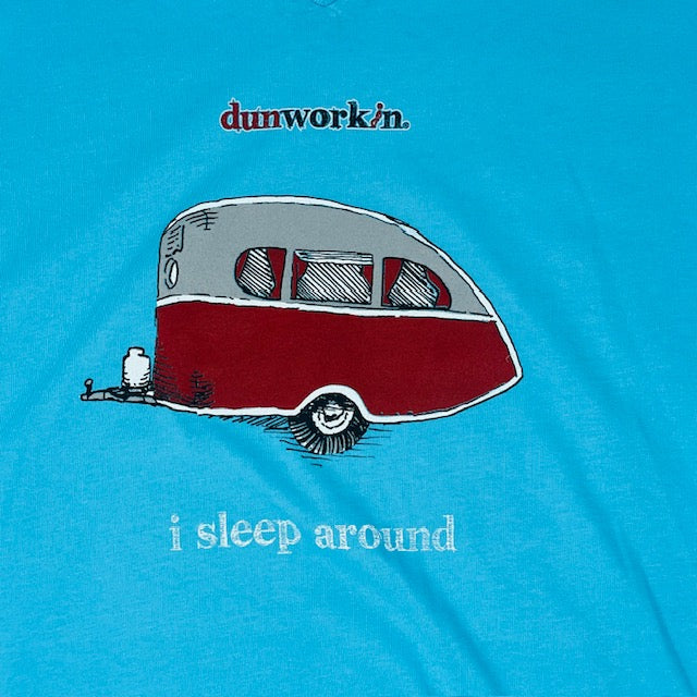 I Sleep Around Women's V Neck Tee