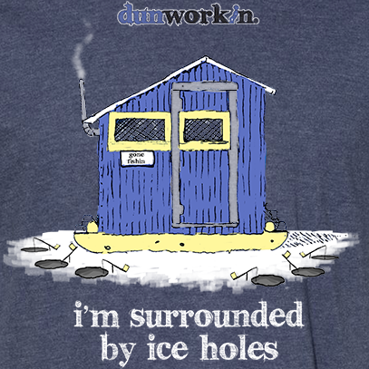 I'm Surrounded By Iceholes Unisex Lightweight  Cotton/Poly Blend Tee