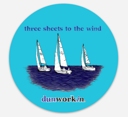 Sticker 3 Sheets To The Wind 4