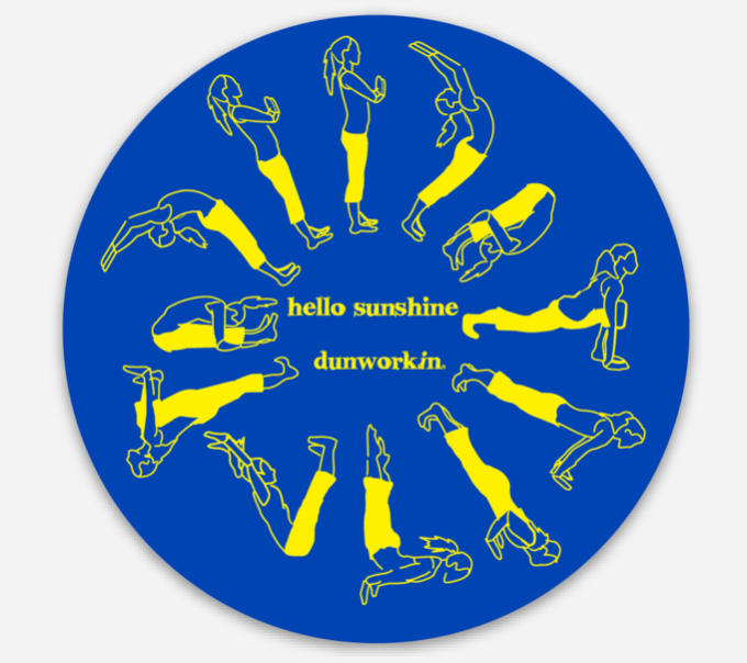 Sticker Hello Sunshine Yoga 3