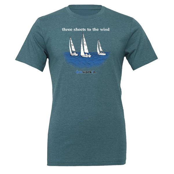 Three Sheets To The Wind Unisex Lightweight Cotton/PolyShort Sleeve Tee