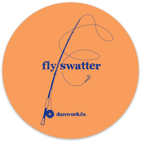 Sticker Fly Swatter 4" Round