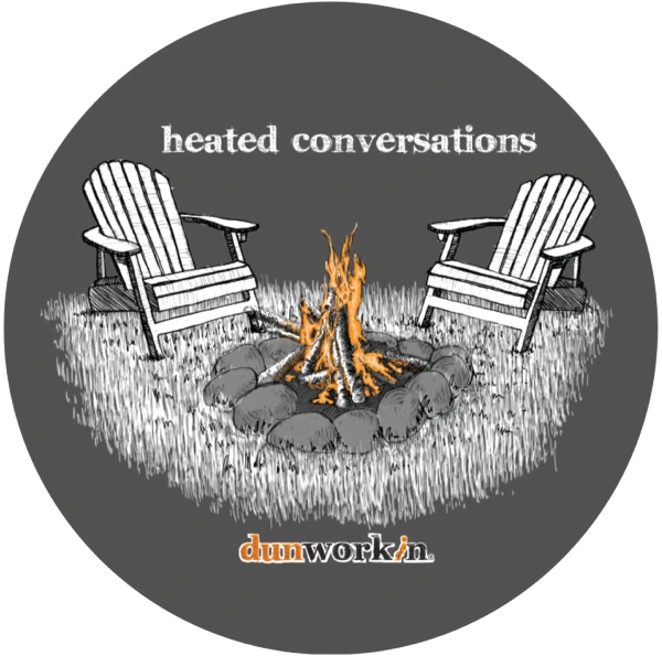 Sticker Heated Conversations 4" Round