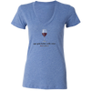 Age Gets better With Wine Women's SS V Neck