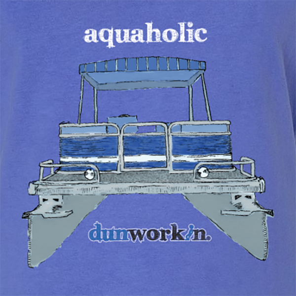 Aquaholic Pontoon Boat Women's SS V Neck