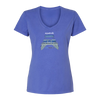 Aquaholic Pontoon Boat Women's SS V Neck