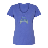 Aquaholic Pontoon Boat Women's SS V Neck