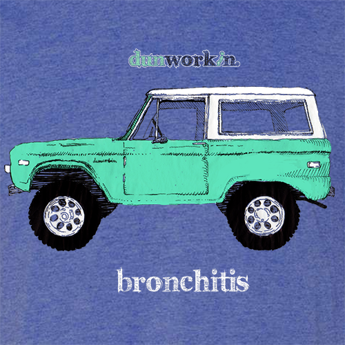 Bronchitis Unisex Lightweight Cotton/Poly Blend SS Tee