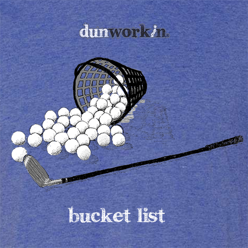 Bucket List Golf Unisex Lightweight Cotton/Poly Blend SS Tee