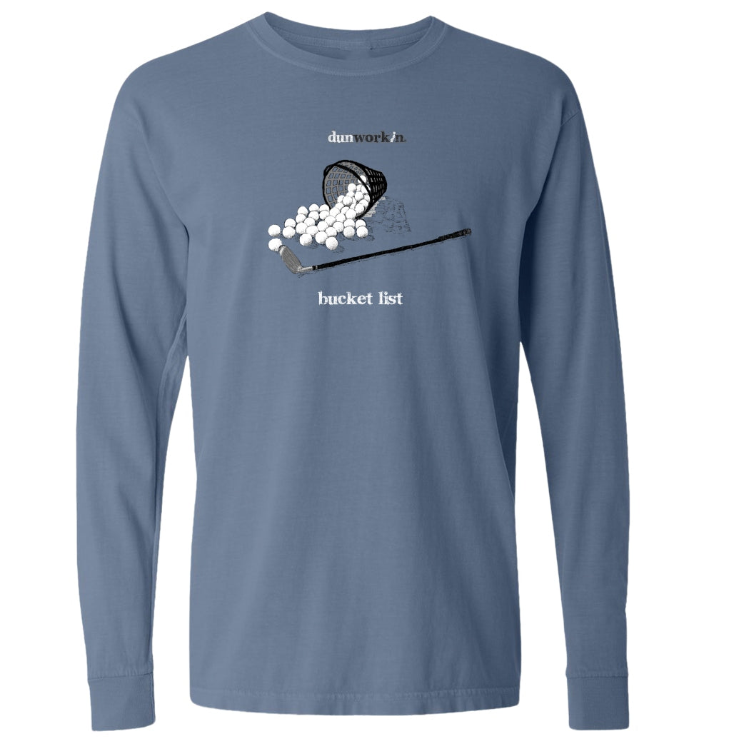 Bucket List Golf Men's Long Sleeve Tee - dunworkin 