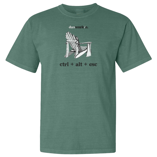 Adirondack Ctrl+Alt+Esc Men's Short Sleeve Tee - dunworkin 