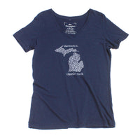 Classic Rock Women's Short Sleeve V Neck Tee