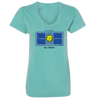 Day Dinker "Pickleball" Women's Short Sleeve V Neck Tee