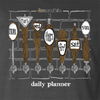 Daily Planner Unisex French Terry Unisex Pouch Pocket Crew