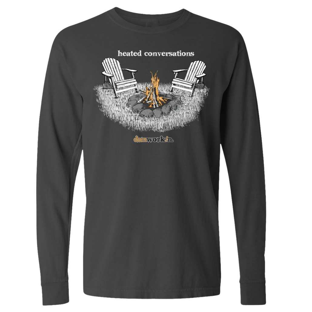 Heated Conversation Men's Long Sleeve Tee - dunworkin 