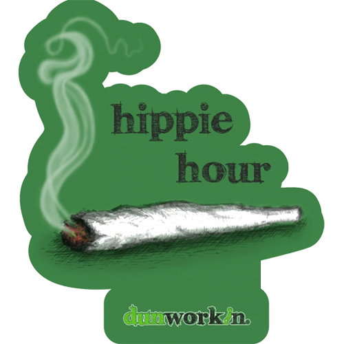 Sticker Hippie Hour Holographic Die Cut Sticker