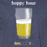 Hoppy Hour Lightweight Unisex Cotton/Poly Blend SS Tee