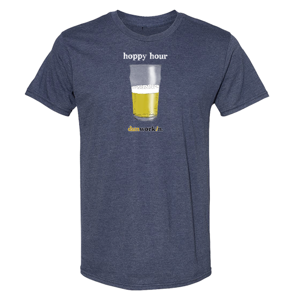 Hoppy Hour Lightweight Unisex Cotton/Poly Blend SS Tee