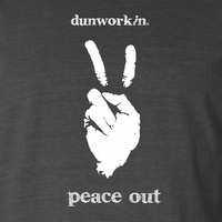 Peace Out  Unisex Light Weight Vintage Wash Hoodie