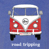 Road Tripping DW Men's  Lightweight Cotton/Poly Blend SS Tee
