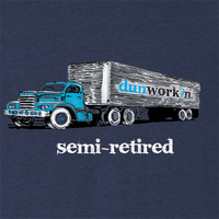 Semi-Retired Unisex Lightweight Cotton/Poly Blend SS Tee