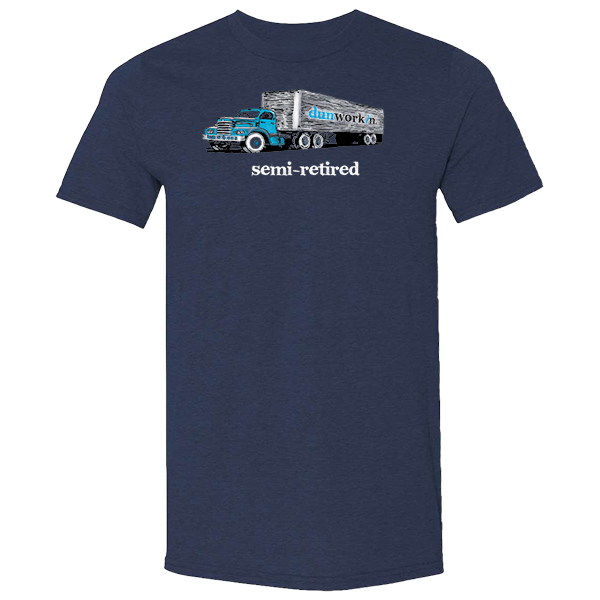 Semi-Retired Unisex Lightweight Cotton/Poly Blend SS Tee