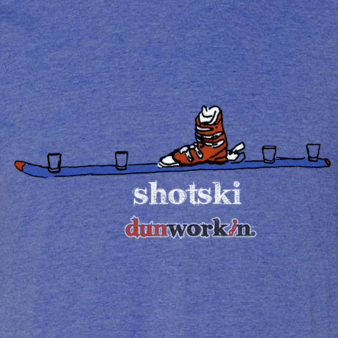 Shotski Unisex Lightweight Cotton/Poly Blend SS Tee