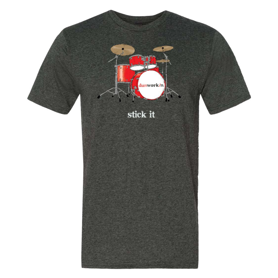 Stick It Drums Unisex Lightweight Cotton/Poly Blend SS Tee
