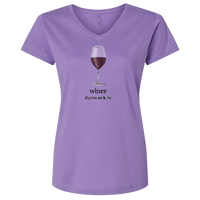 Winer "Red Wine" Women's SS V Neck