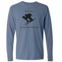 Going Down Hill Fast Mens Long Sleeve Tee - dunworkin 
