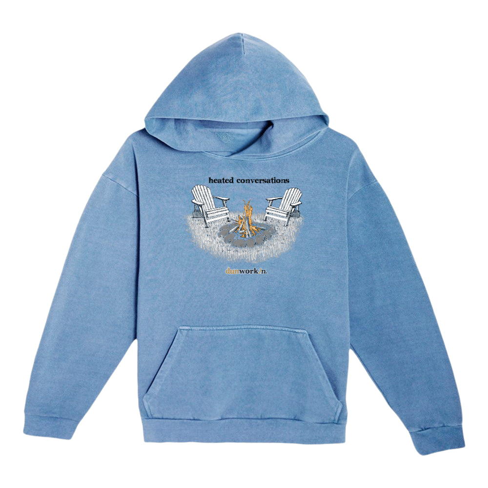 Heated Conversations Fleece Hoodie UNISEX - dunworkin 