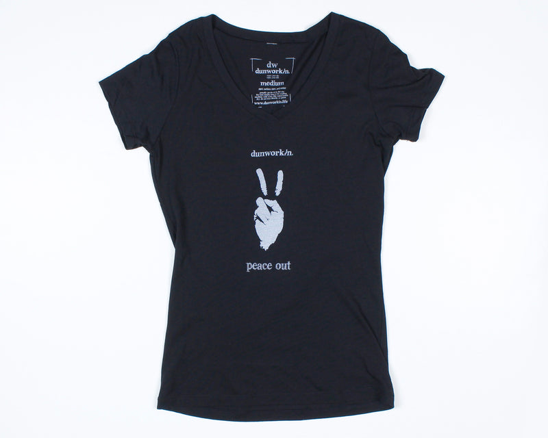 Peace Out Women's V Neck