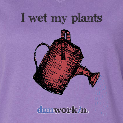 I Wet My Plants Women's V Neck Tee