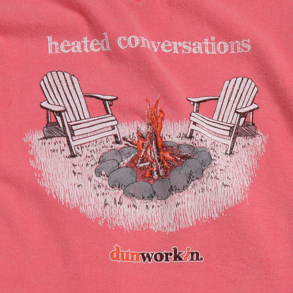 Heated Conversations Bonfire Womens V neck - dunworkin 