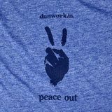 Peace Out Unisex Lightweight Cotton/Poly Blend SS Tee