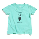 Peace Out Women's V Neck - dunworkin 