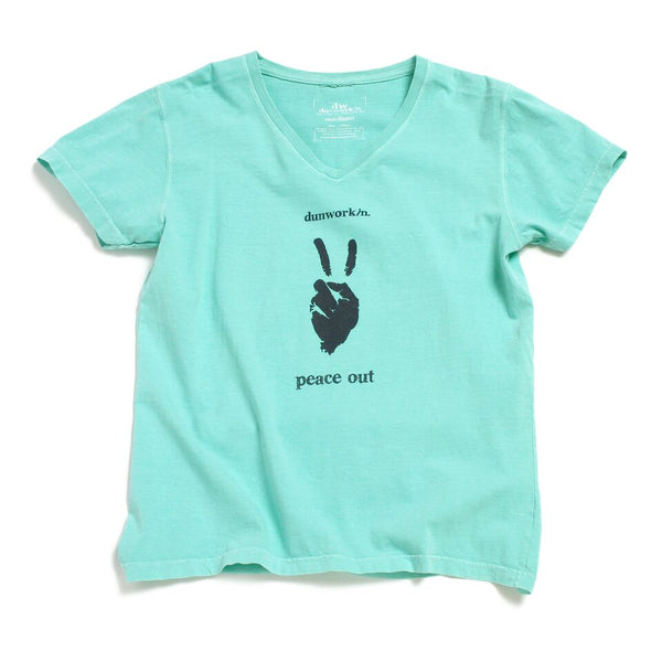 Peace Out Women's V Neck - dunworkin 