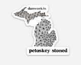 Sticker Petoskey Stoned Die Cut 3