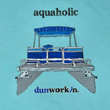 Aquaholic Pontoon Boat Men's Short Sleeve Tee