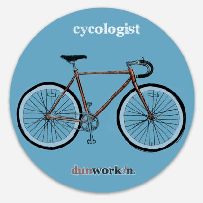 Sticker Cycologist 4" Round
