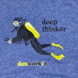 Deep Thinker Unisex Lightweight Cotton/Poly Blend SS Tee