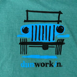 Dunworkin 4x4 Women's Short V Neck Tee - dunworkin 