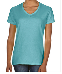 Easy Rider Women's Short Sleeve V Neck Tee